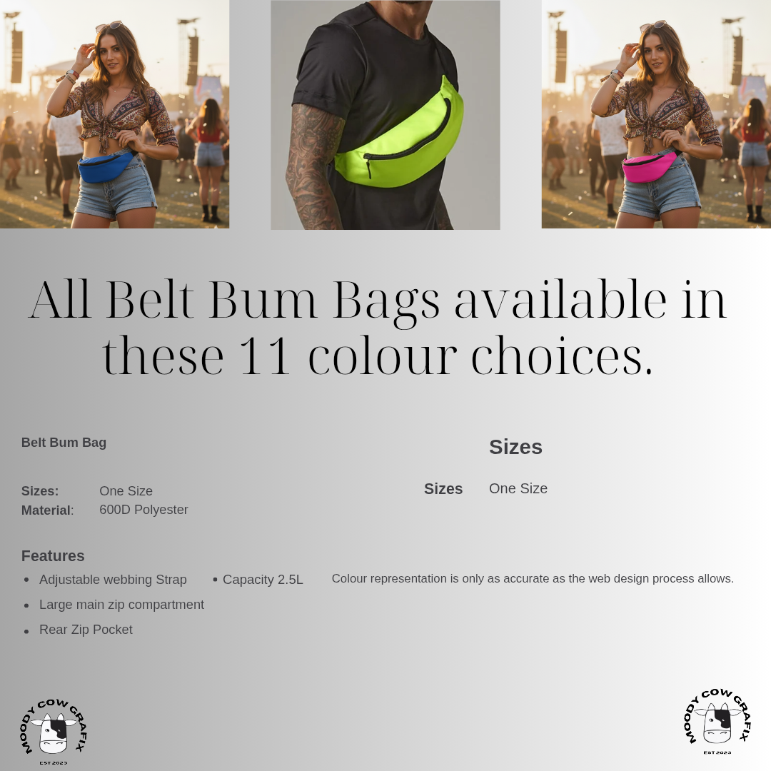 Custom Design Belt Bum Bag - The Circus- Summer 2026