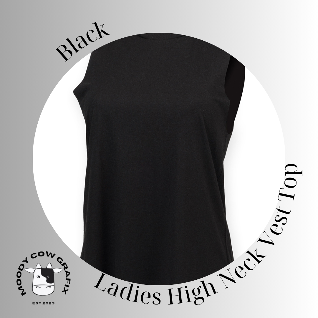 Custom Design Ladies High Neck Vest Top - Two for the Road 2026.
