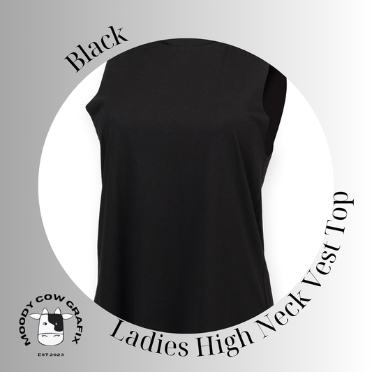 Custom Design Ladies High Neck Vest Top - 25th Anniversary Tour 2026.
