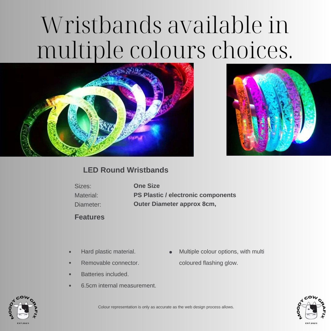 LED Multiglow Round Wristbands - The Circus - Summer 2026.