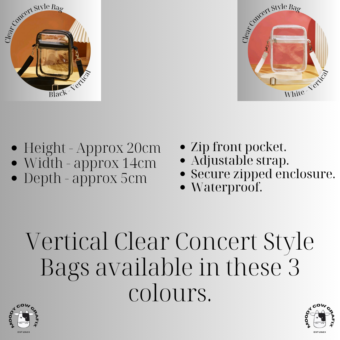 Concert Style Vertical Cross Body Bag - The Circus -Summer 2026