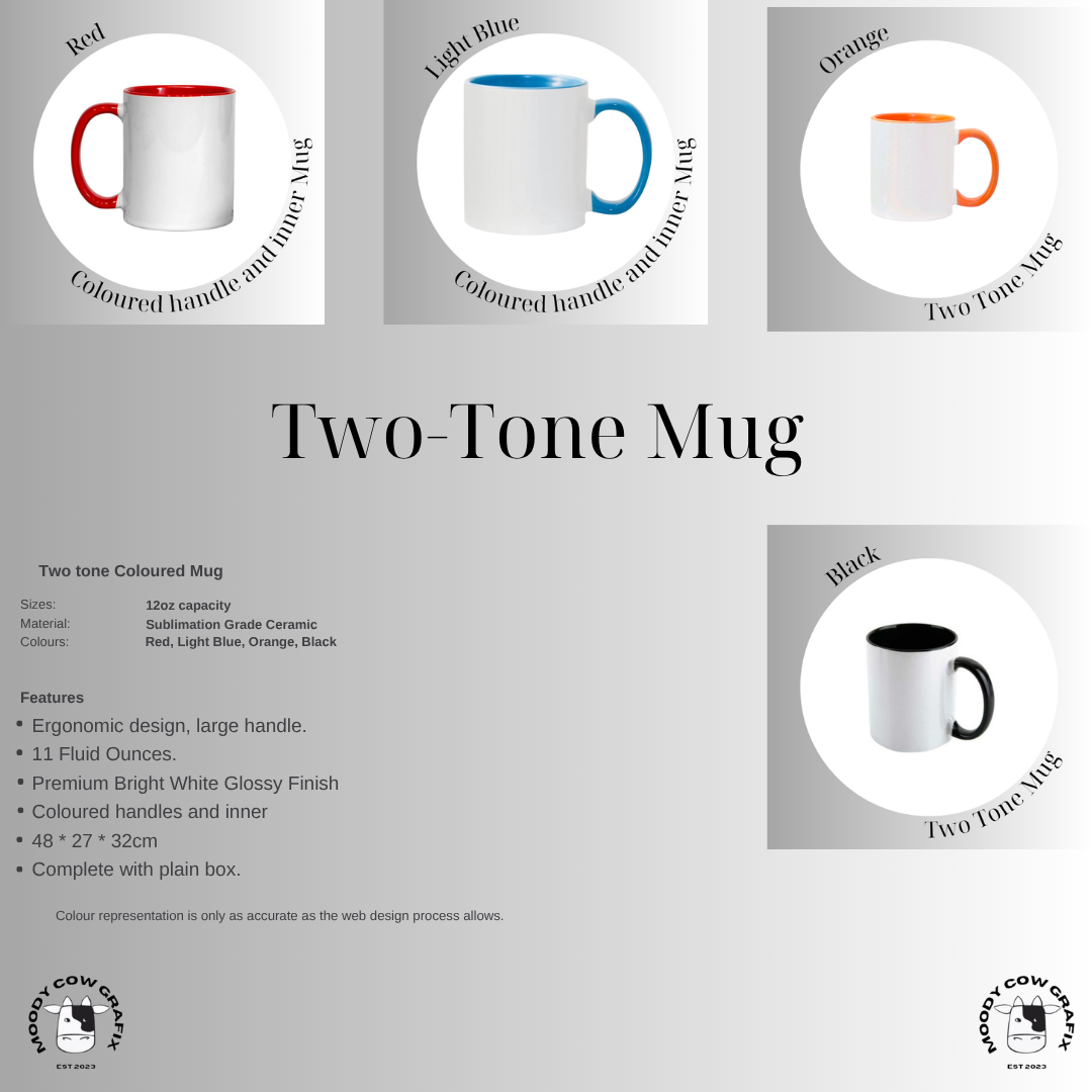 Custom Design Coloured Mug with coloured handle and inner - The Circus - Summer 2026