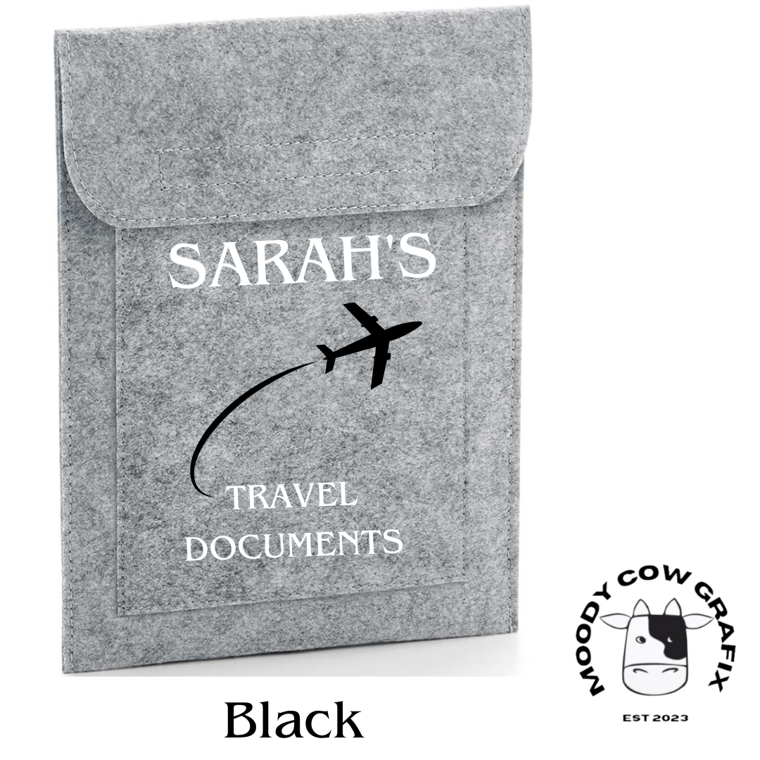 Personalised / Custom Design Travel Document Holders.