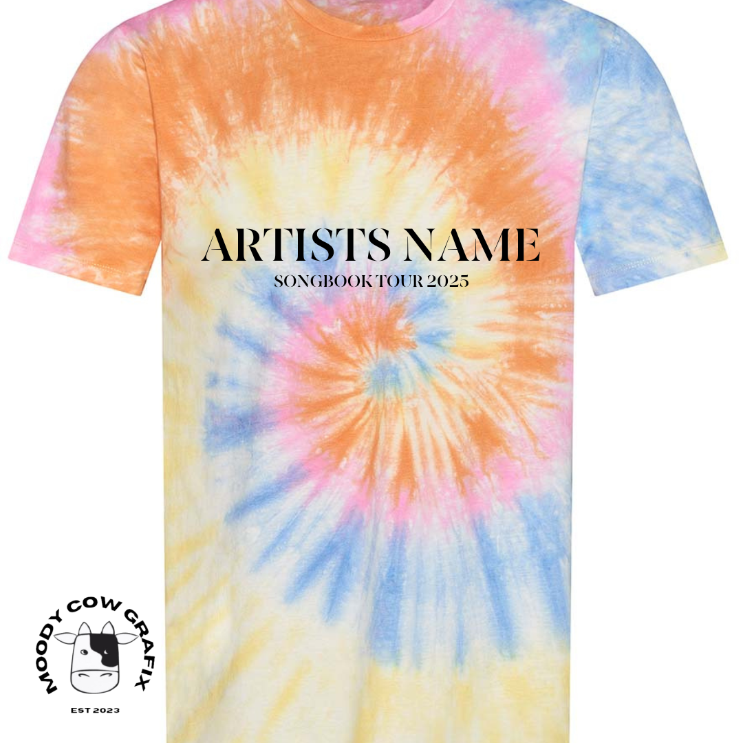 Custom Design Songbook 2025 Tie Dye T-Shirt