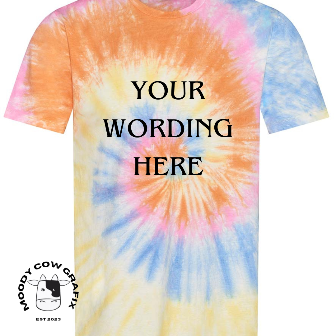 Custom Design Songbook 2025 Tie Dye T-Shirt - Slogan Design