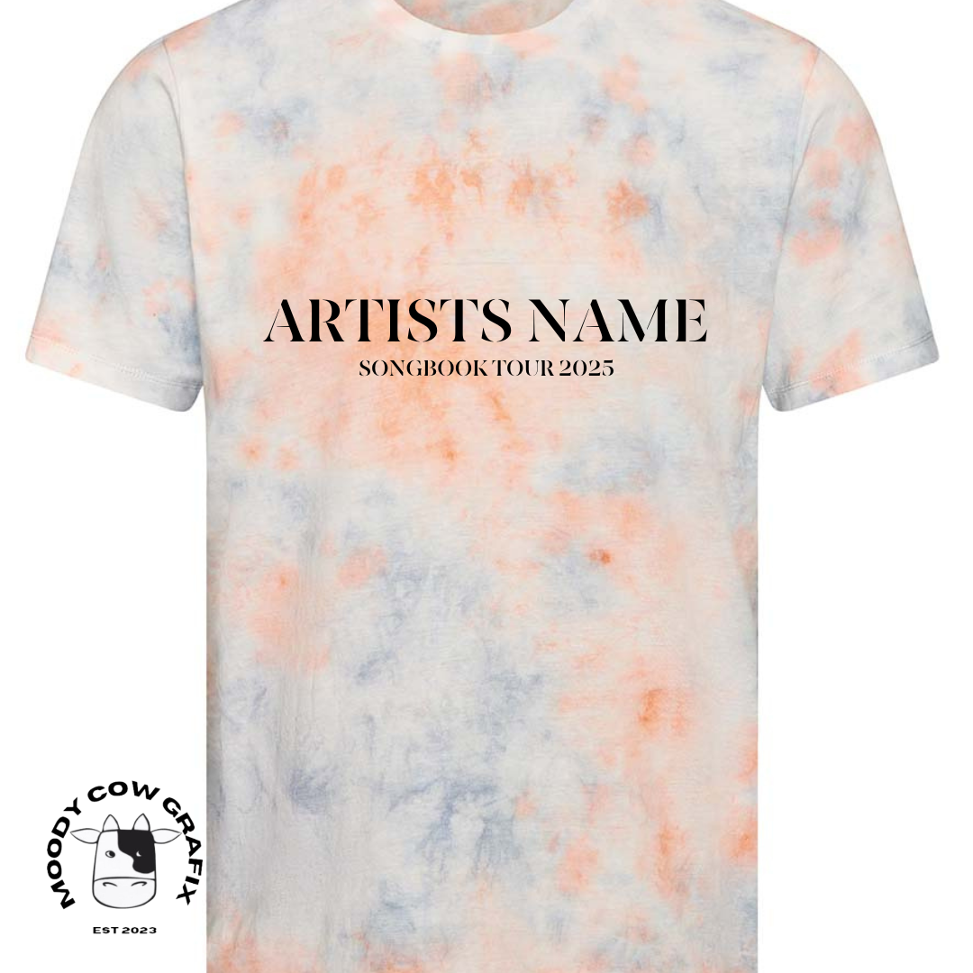 Custom Design Songbook 2025 Tie Dye T-Shirt