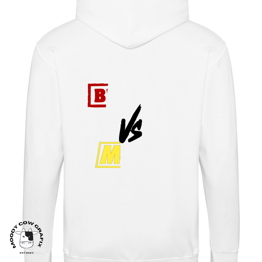 Custom design Zip up Hoodie - The ultimate face off.