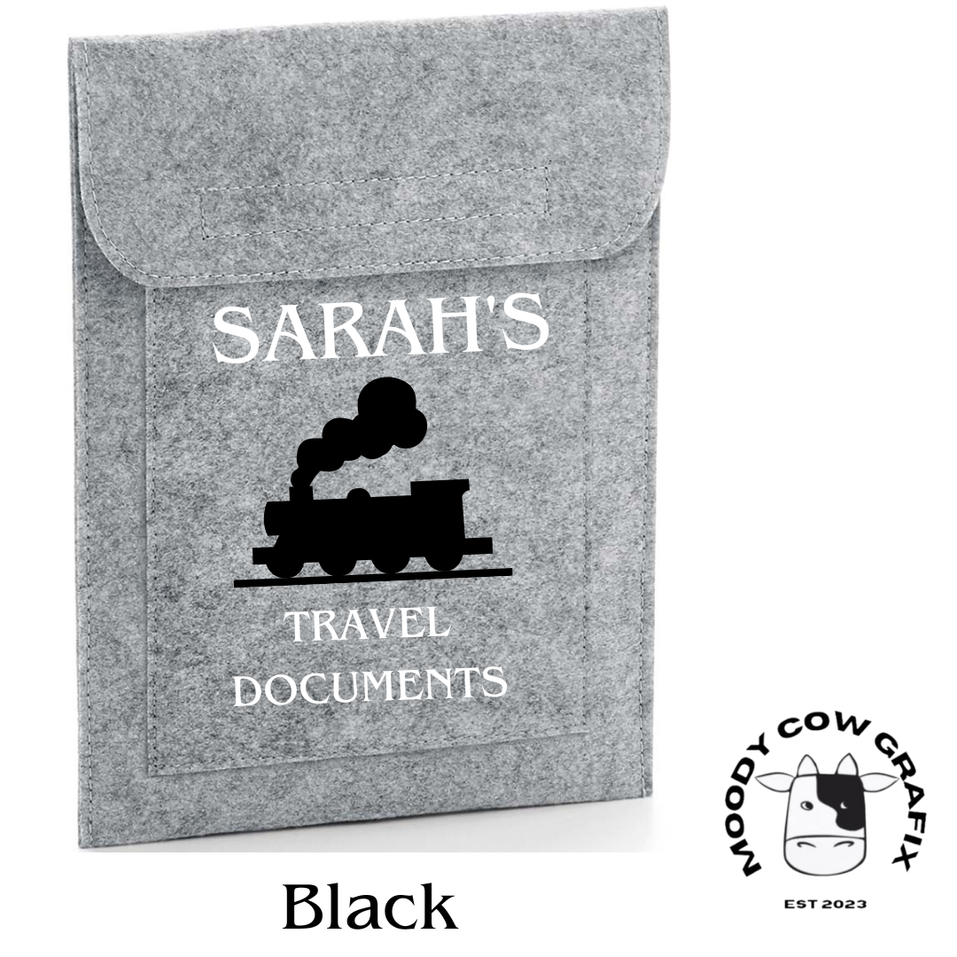 Personalised / Custom Design Travel Document Holders.