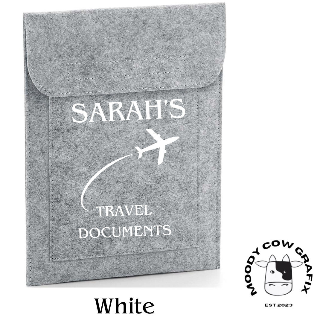 Personalised / Custom Design Travel Document Holders.