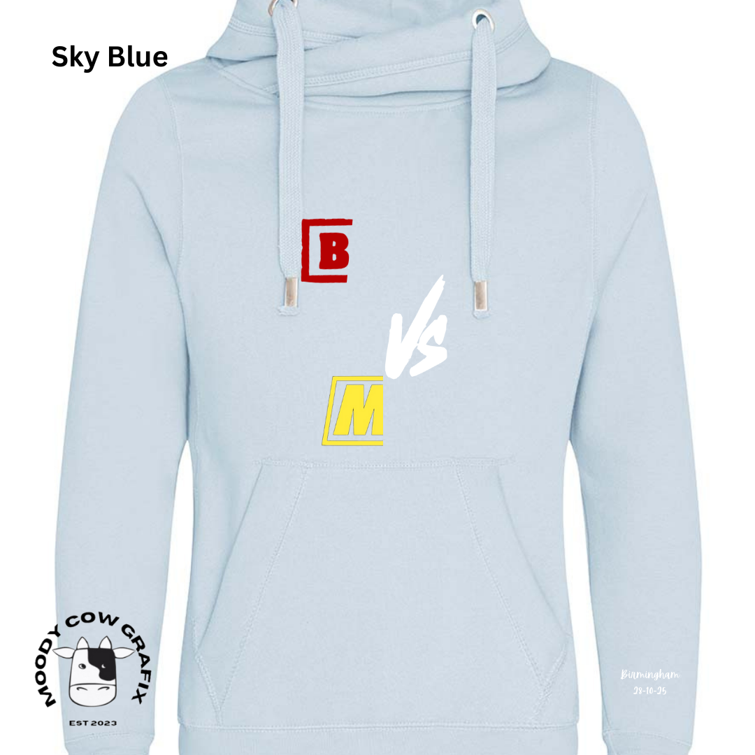 Custom Design - Cross Neck Hibernate Style Hoodie - The Ultimate Face Off