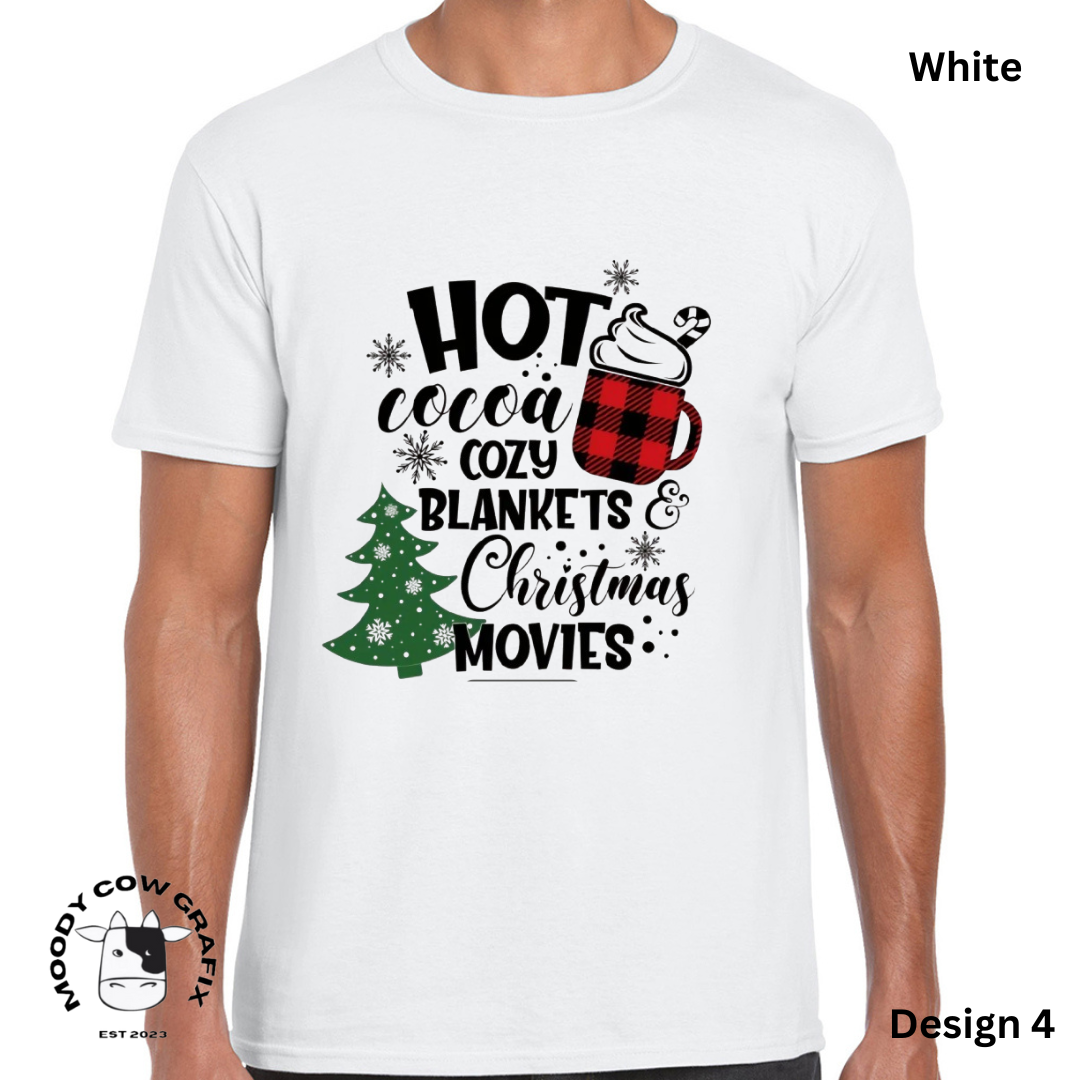 Custom Design Christmas T-Shirt - Multiple Designs