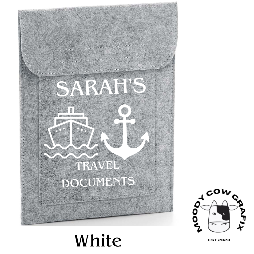 Personalised / Custom Design Travel Document Holders.