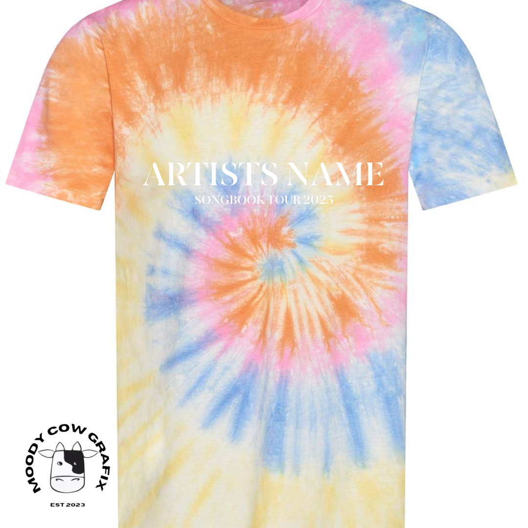 Custom Design Songbook 2025 Tie Dye T-Shirt