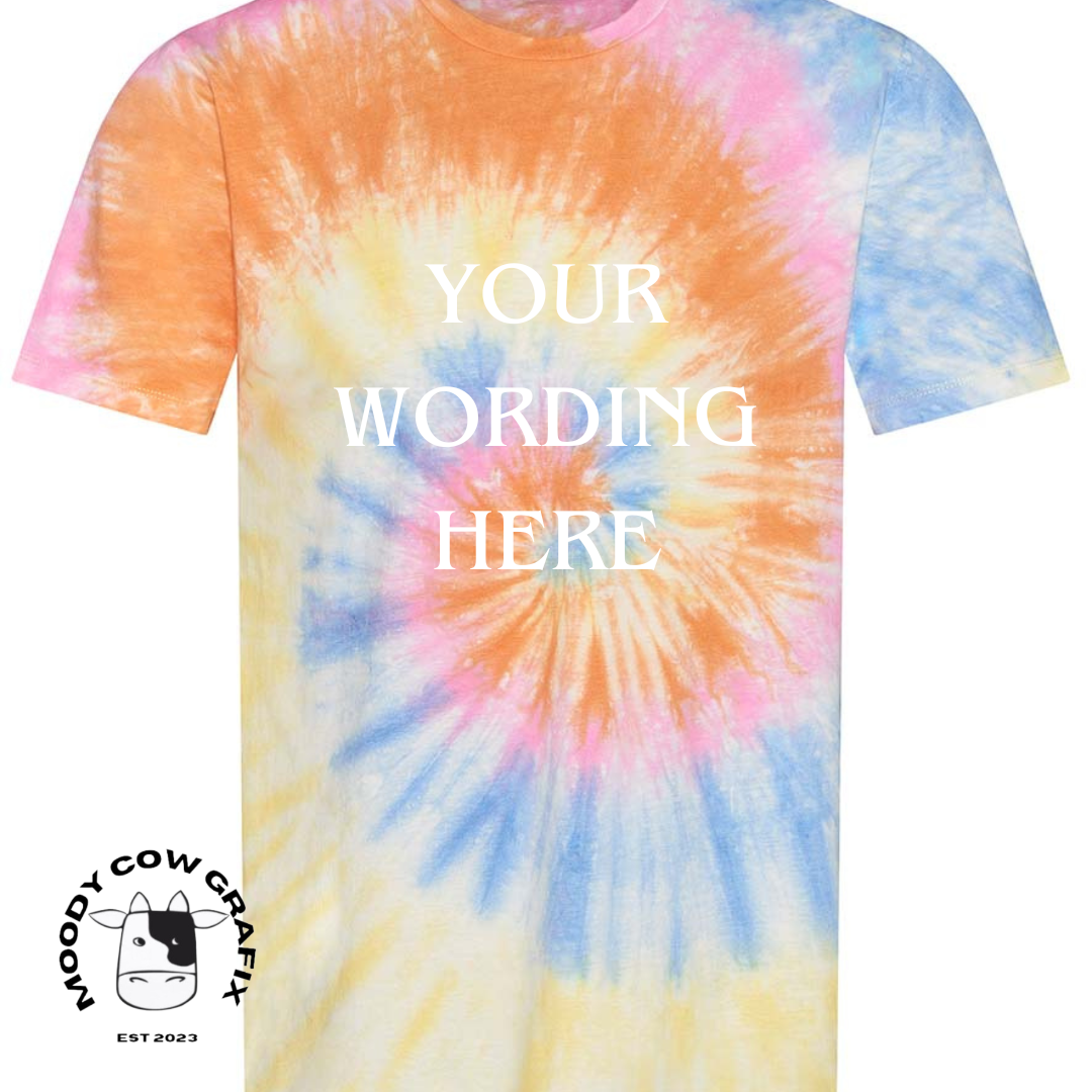 Custom Design Songbook 2025 Tie Dye T-Shirt - Slogan Design