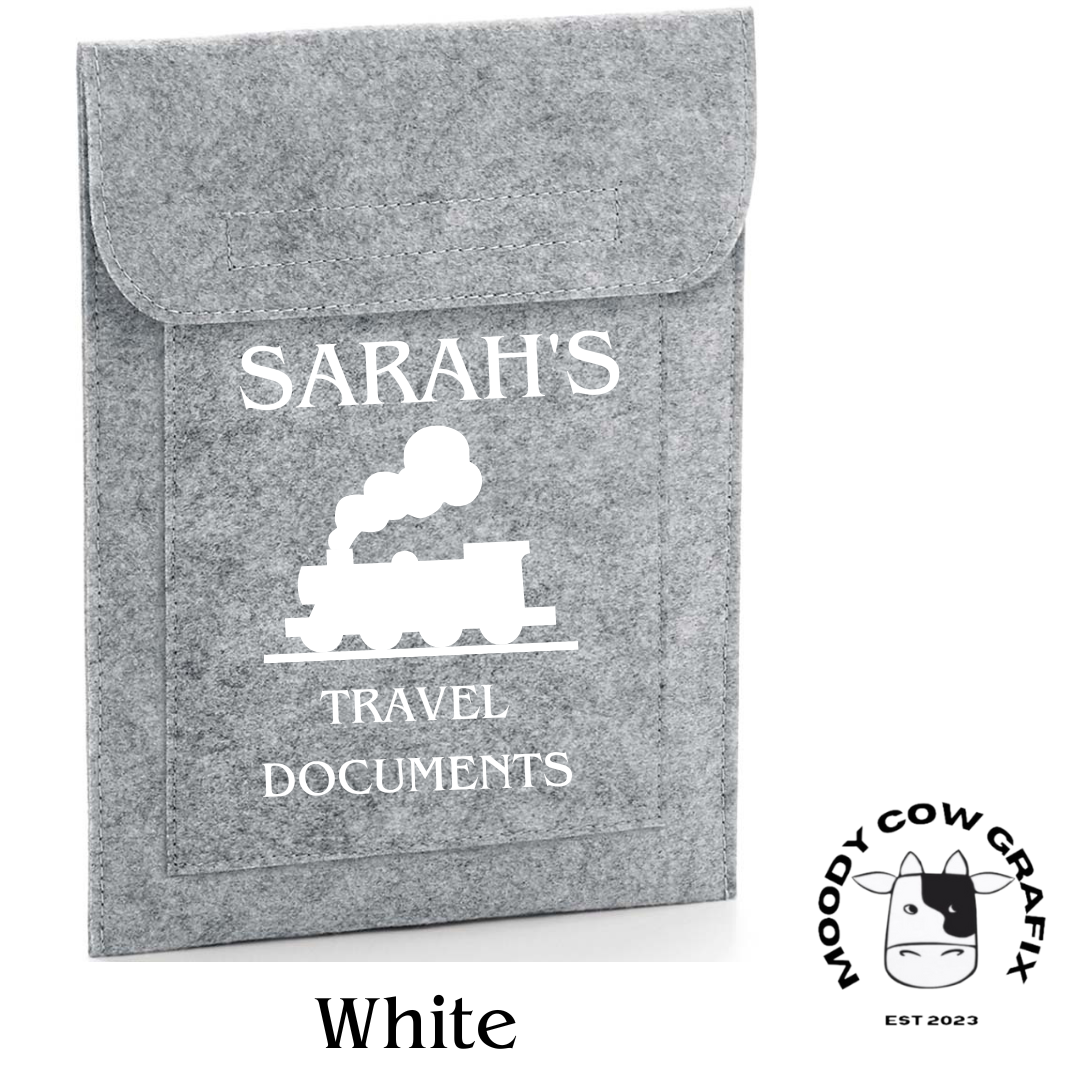 Personalised / Custom Design Travel Document Holders.