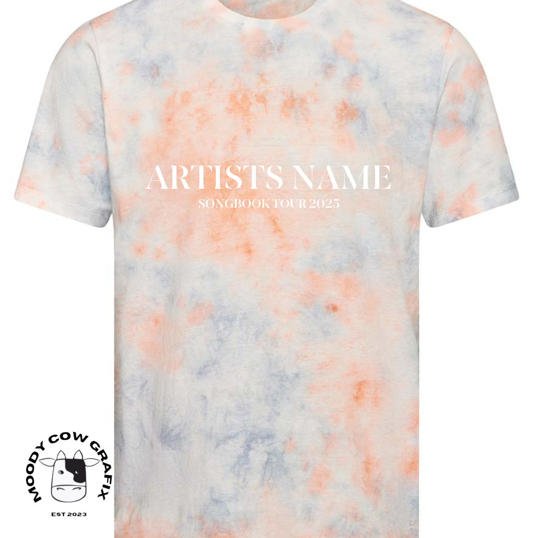 Custom Design Songbook 2025 Tie Dye T-Shirt