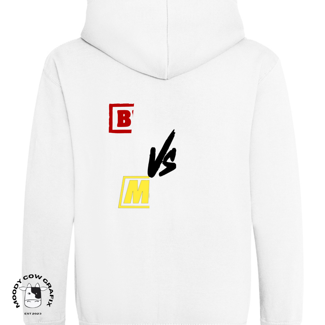 Custom Design Zip Up Hoodie - The Ultimate Face Off- *Childrens*