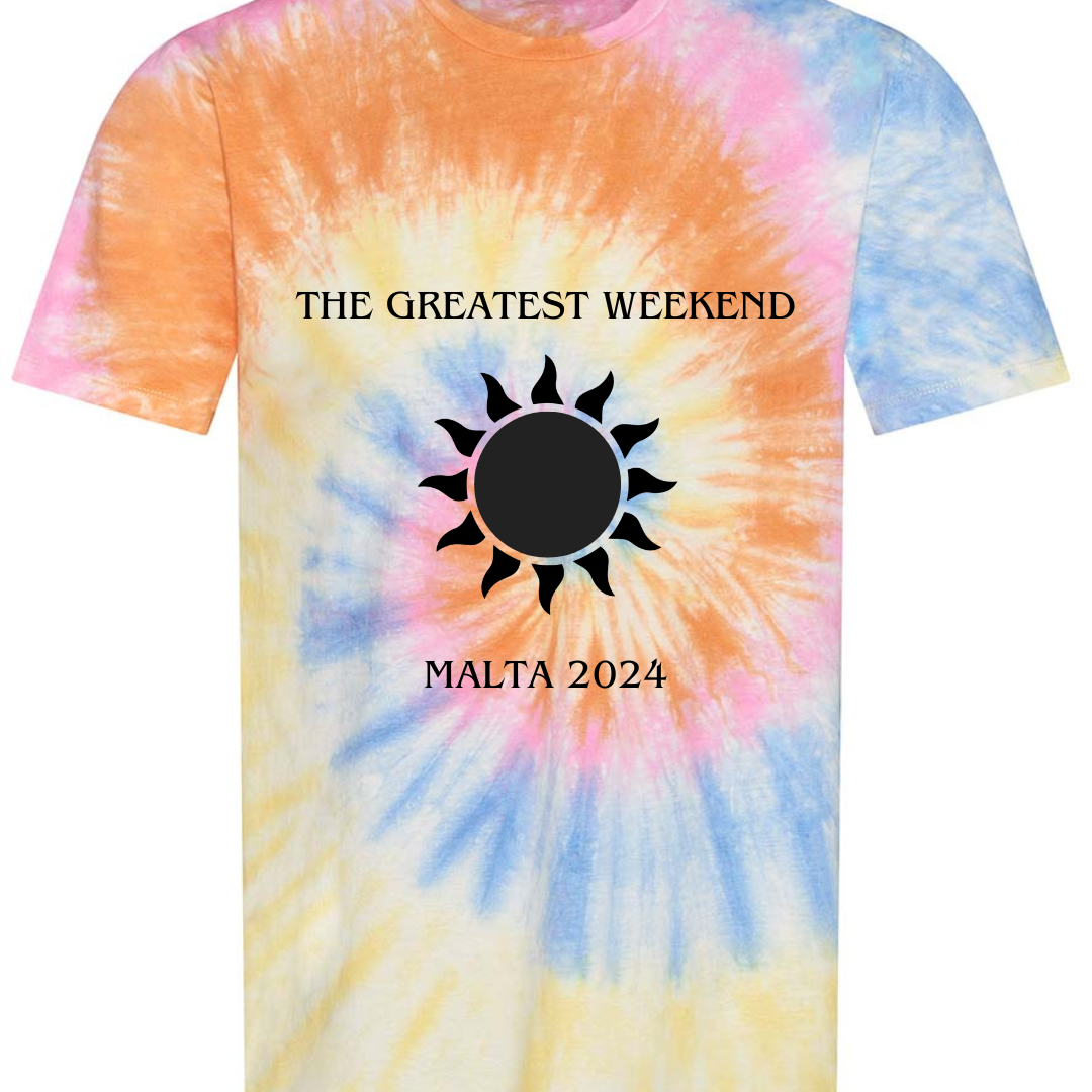 Custom Design Malta 2024 - Tie Dye T-Shirt