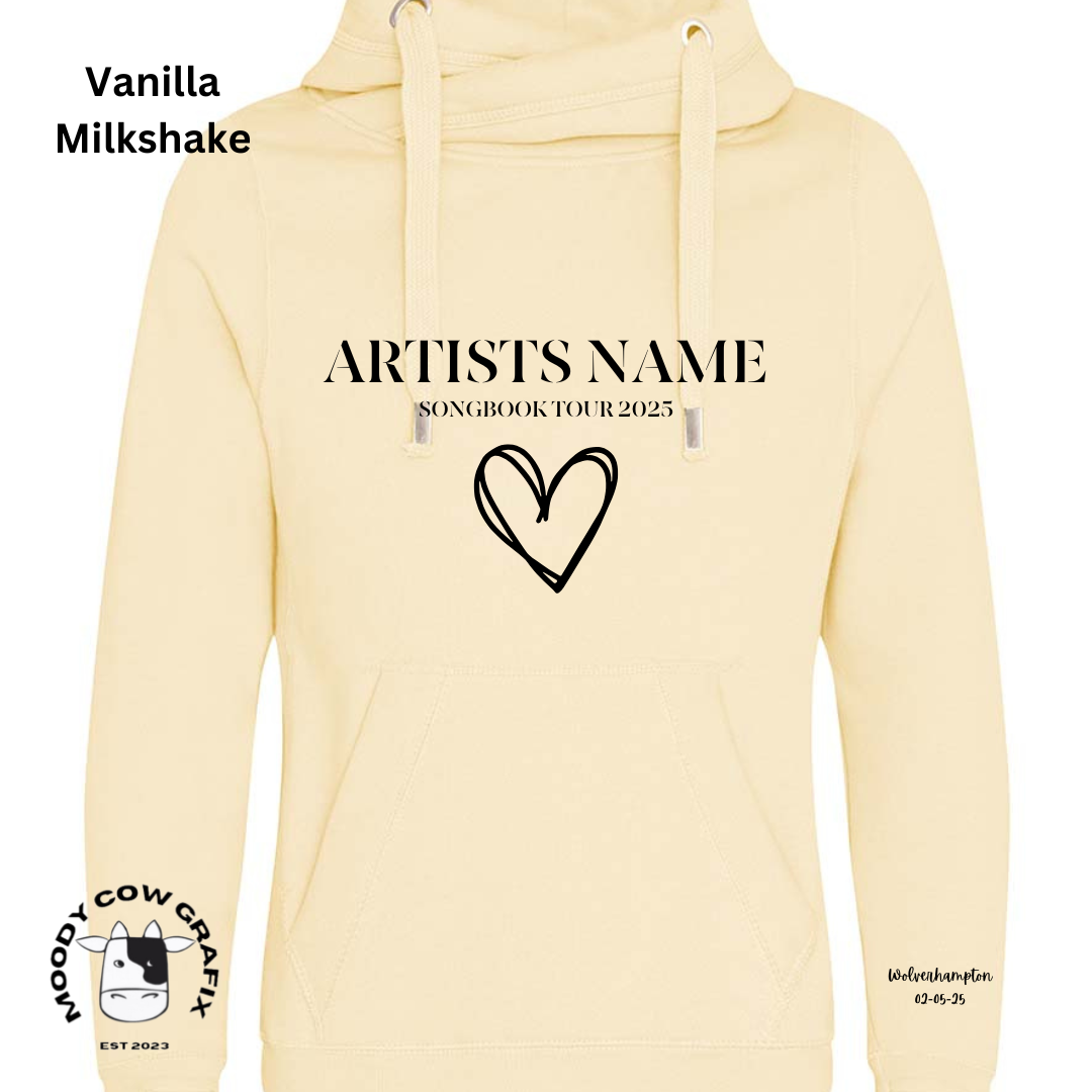 Custom Design - Cross Neck Hibernate Style Hoodie - Songbook Collection 2025