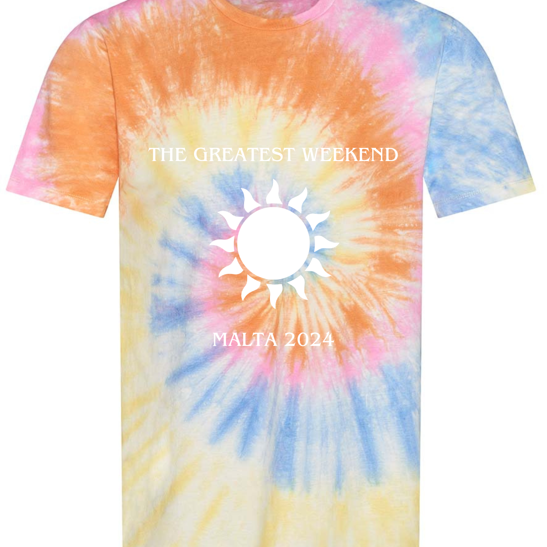 Custom Design Malta 2024 - Tie Dye T-Shirt