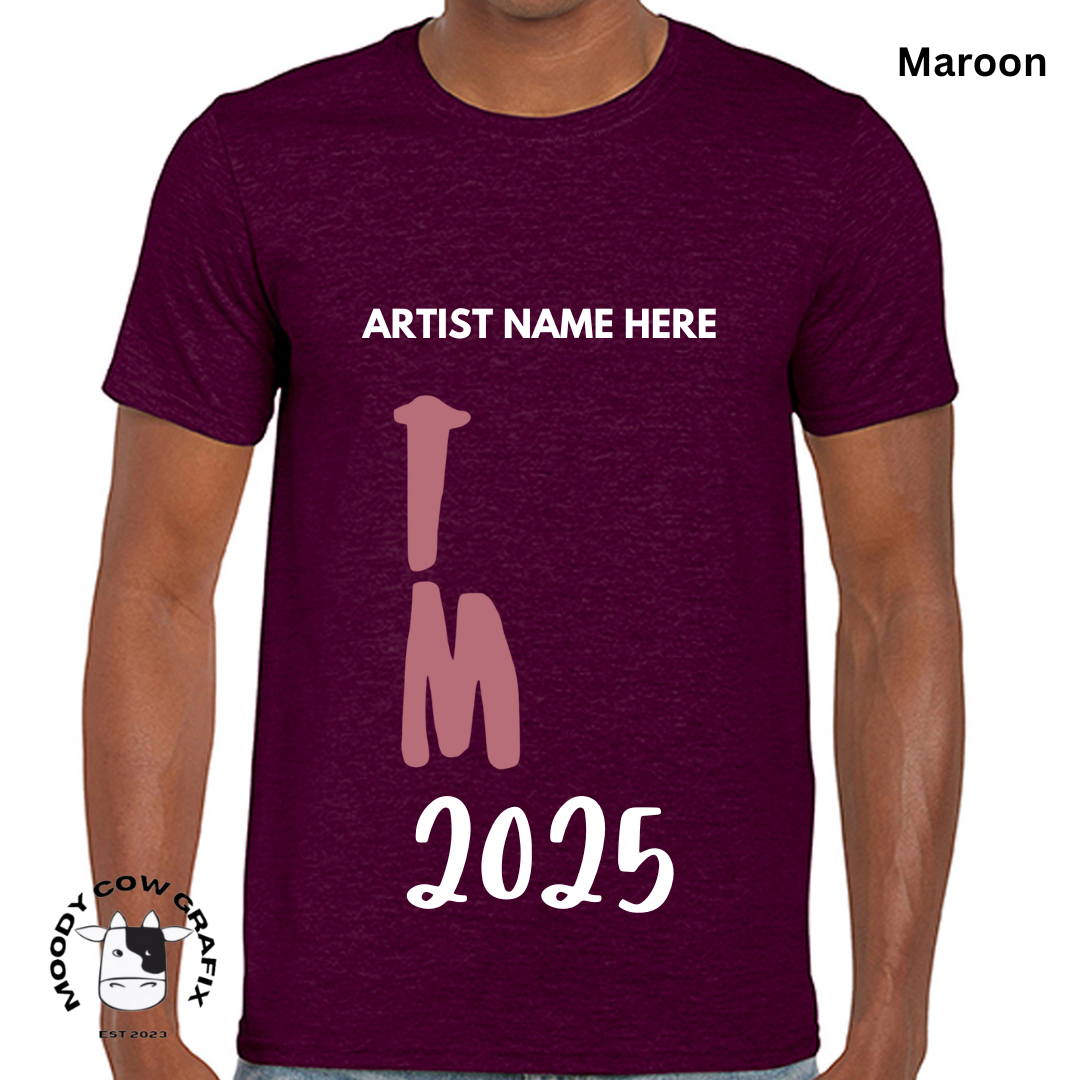 Custom Design -Unisex T-Shirt (Reds, Pinks, Yellow and Purple Colours) - TM Design