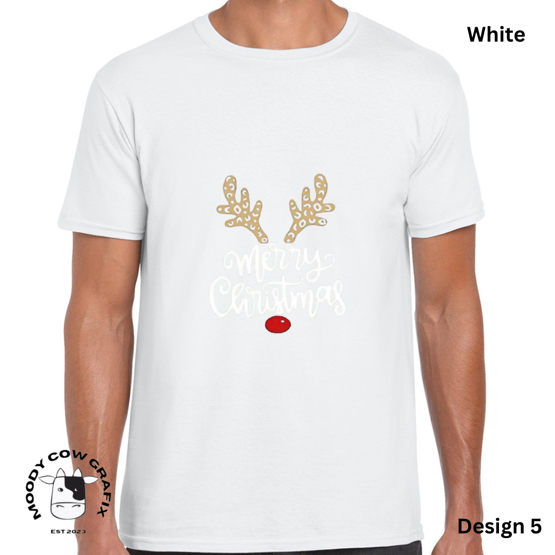 Custom Design Christmas T-Shirt - Multiple Designs