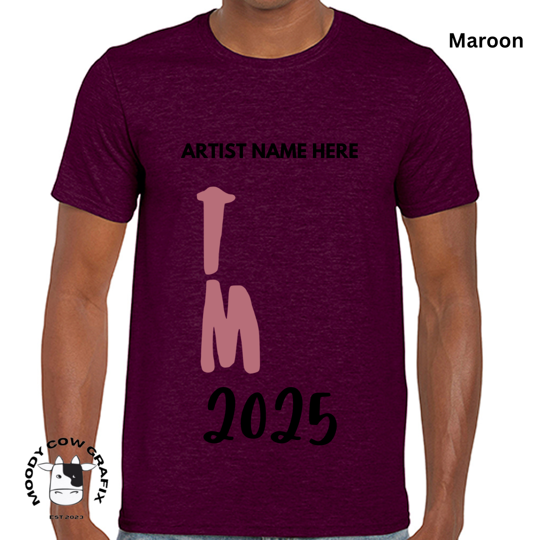 Custom Design -Unisex T-Shirt (Reds, Pinks, Yellow and Purple Colours) - TM Design