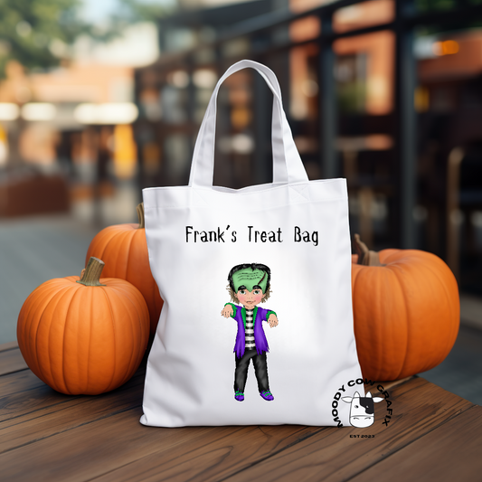 Personalised 'Monster Frankenstein' Halloween Tote Bag