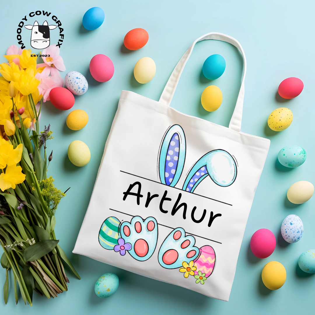 Personalised Easter Bunny Children's Tote Bag