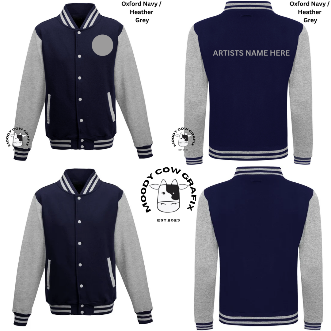 Custom Design Varsity Jacket - 15 years of hits Live 2025 - Blue Colours