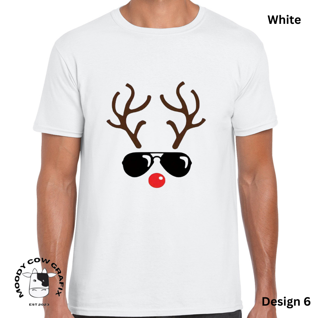 Custom Design Christmas T-Shirt - Multiple Designs