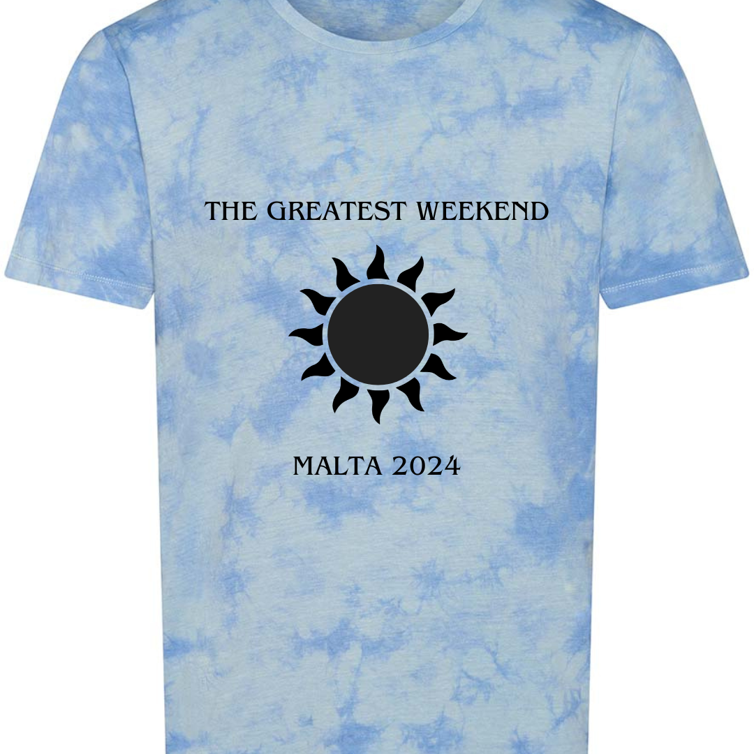 Custom Design Malta 2024 - Tie Dye T-Shirt