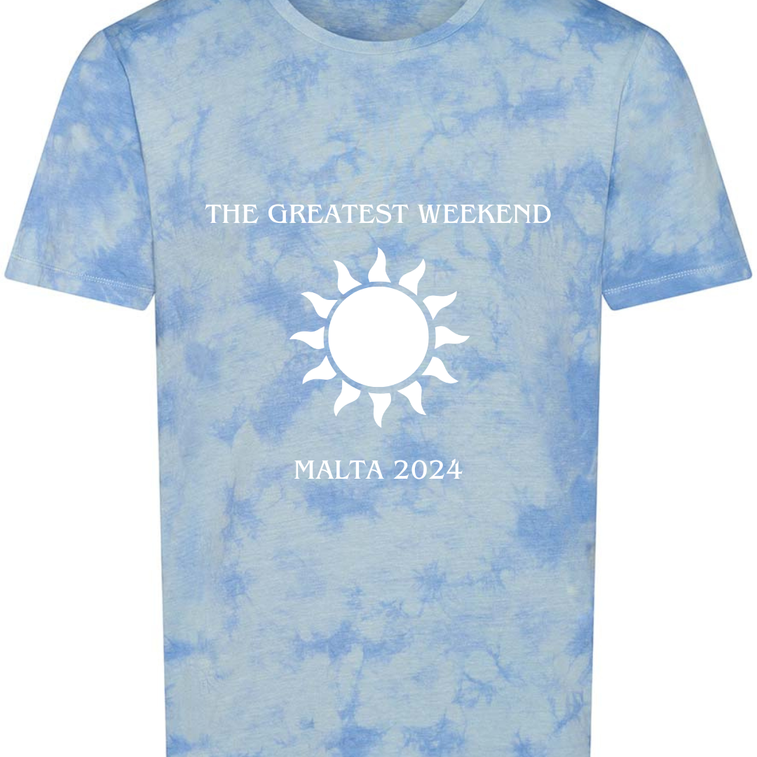 Custom Design Malta 2024 - Tie Dye T-Shirt