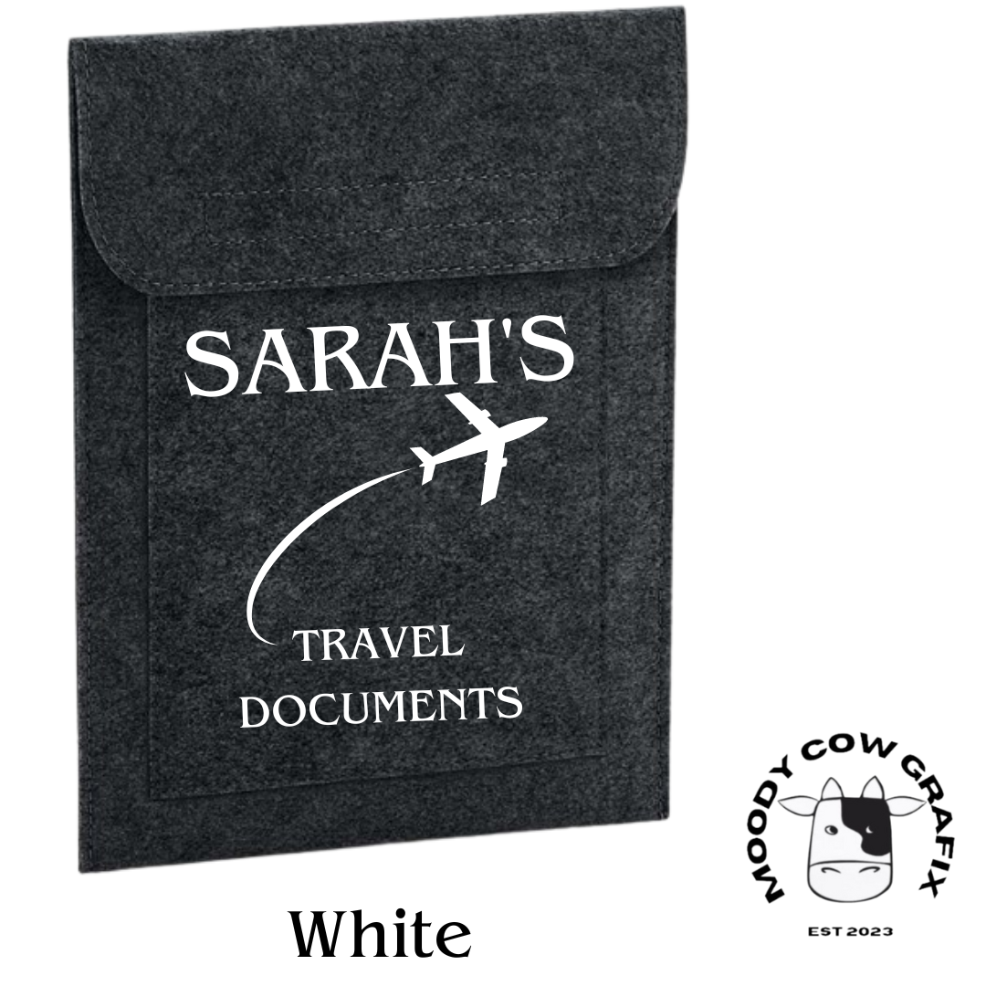 Personalised / Custom Design Travel Document Holders.