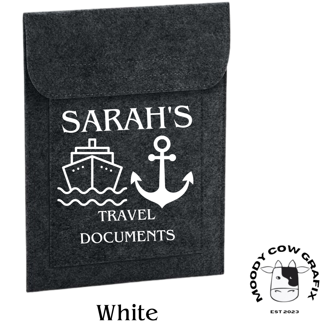 Personalised / Custom Design Travel Document Holders.