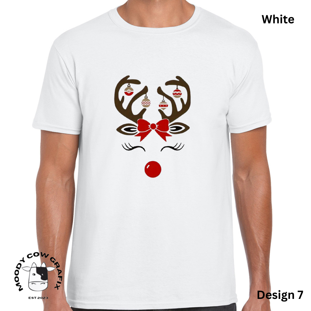 Custom Design Christmas T-Shirt - Multiple Designs