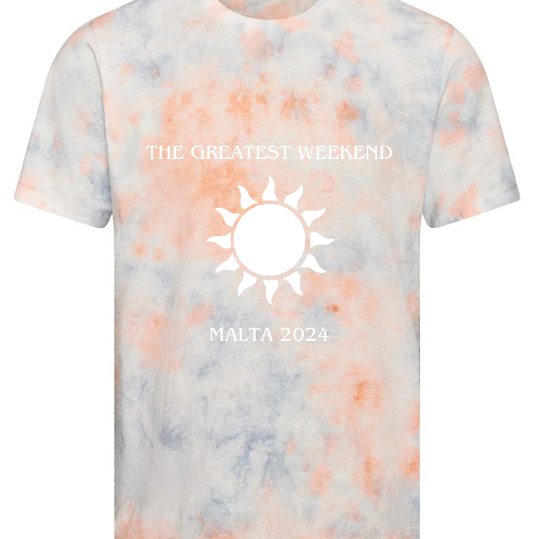 Custom Design Malta 2024 - Tie Dye T-Shirt