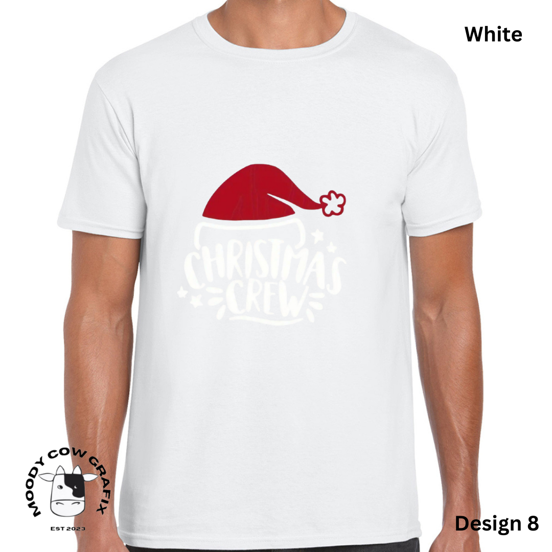 Custom Design Christmas T-Shirt - Multiple Designs