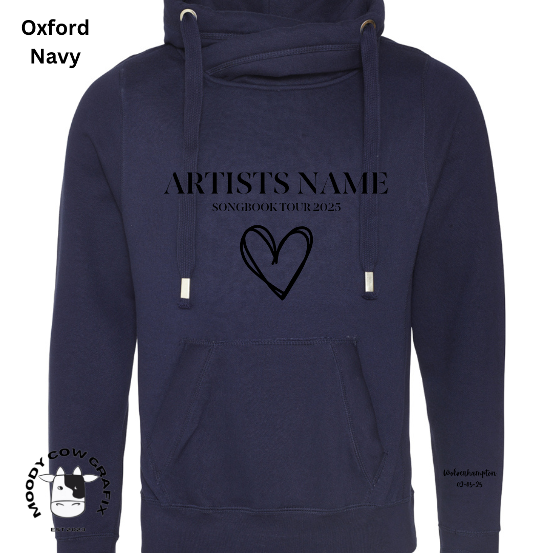 Custom Design - Cross Neck Hibernate Style Hoodie - Songbook Collection 2025