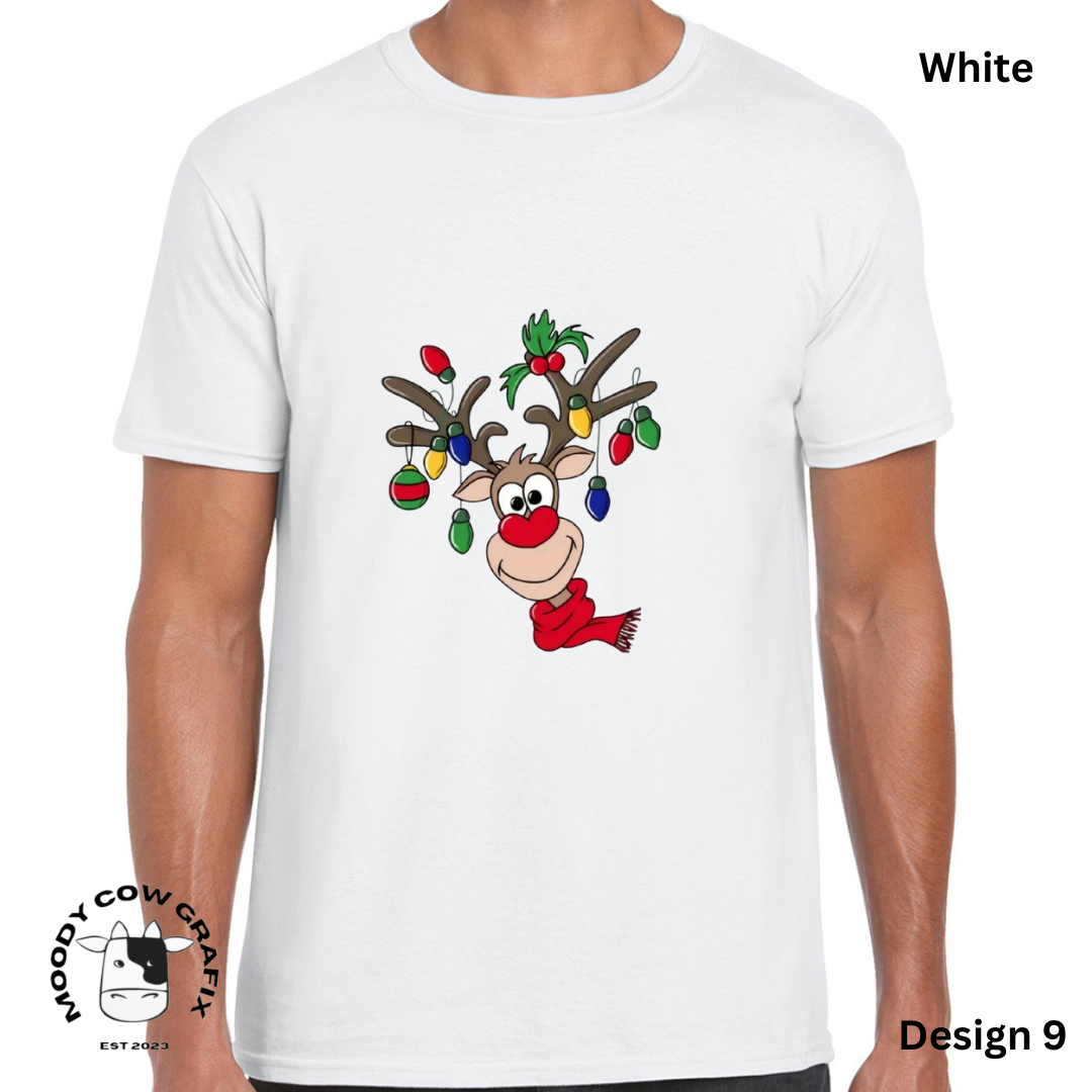 Custom Design Christmas T-Shirt - Multiple Designs