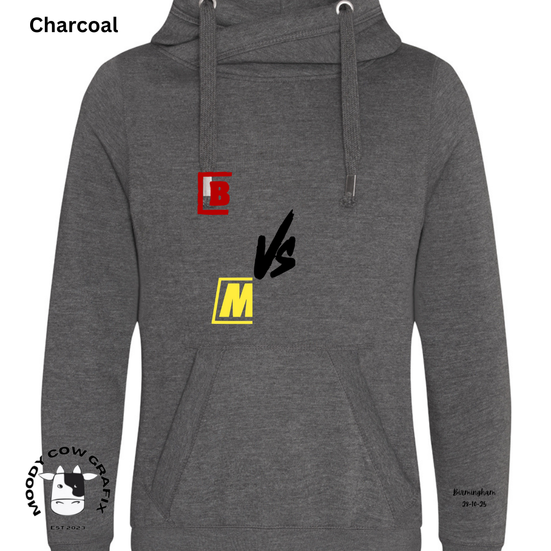 Custom Design - Cross Neck Hibernate Style Hoodie - The Ultimate Face Off