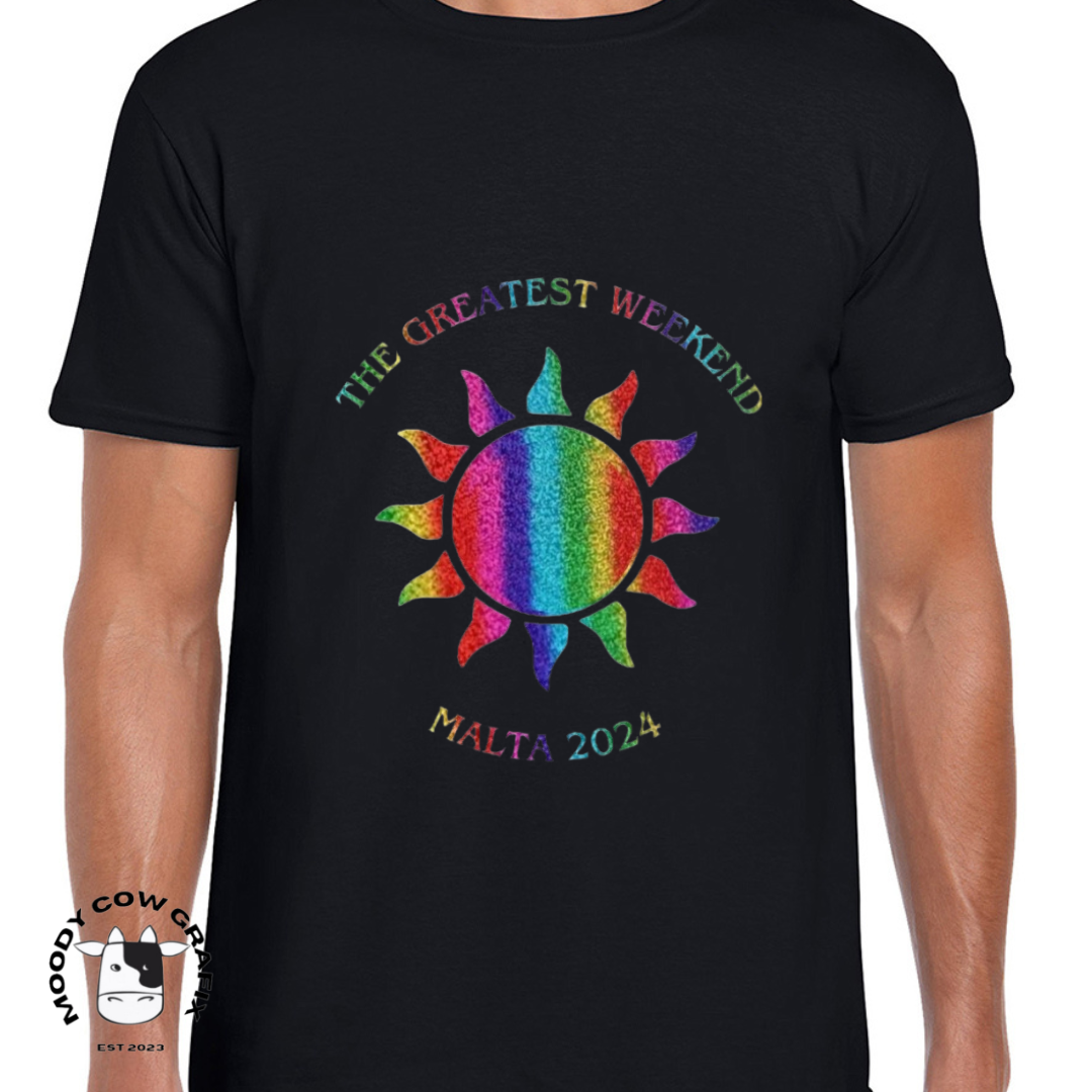 Custom Design Malta 2024 T-Shirt - The Greatest Weekend - Curved Design