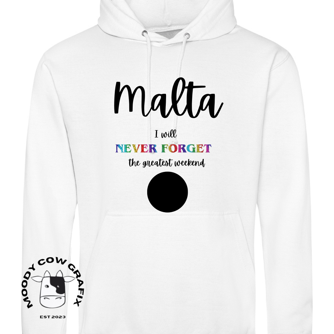 Custom Design Malta 2024 Hoodie - The Greatest Weekend