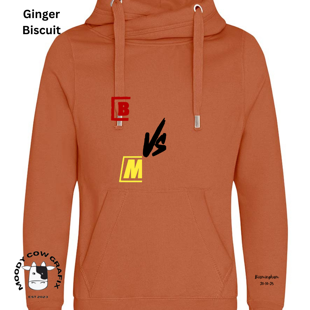 Custom Design - Cross Neck Hibernate Style Hoodie - The Ultimate Face Off