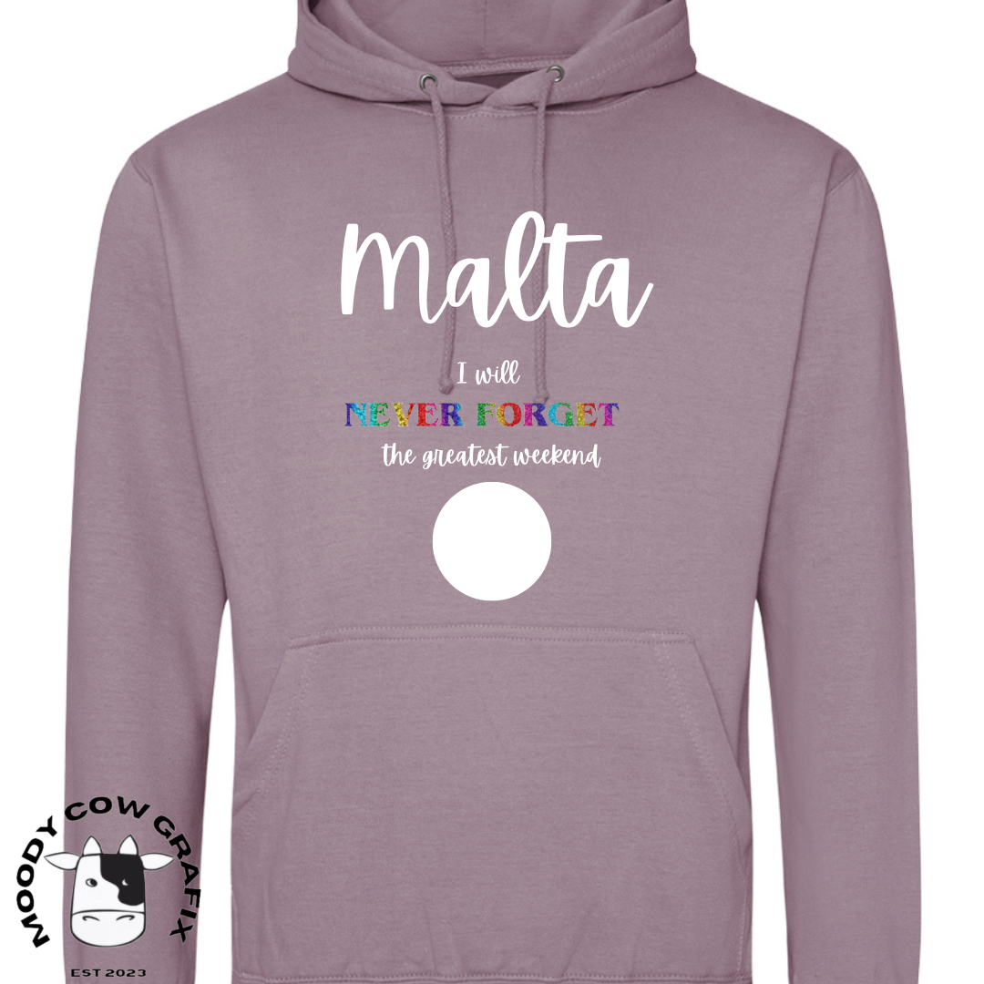 Custom Design Malta 2024 Hoodie - The Greatest Weekend.