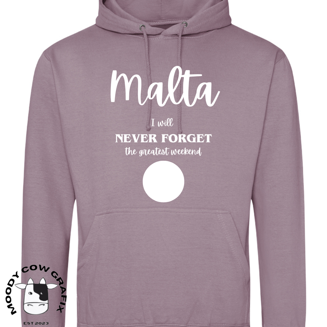 Custom Design Malta 2024 Hoodie - The Greatest Weekend.