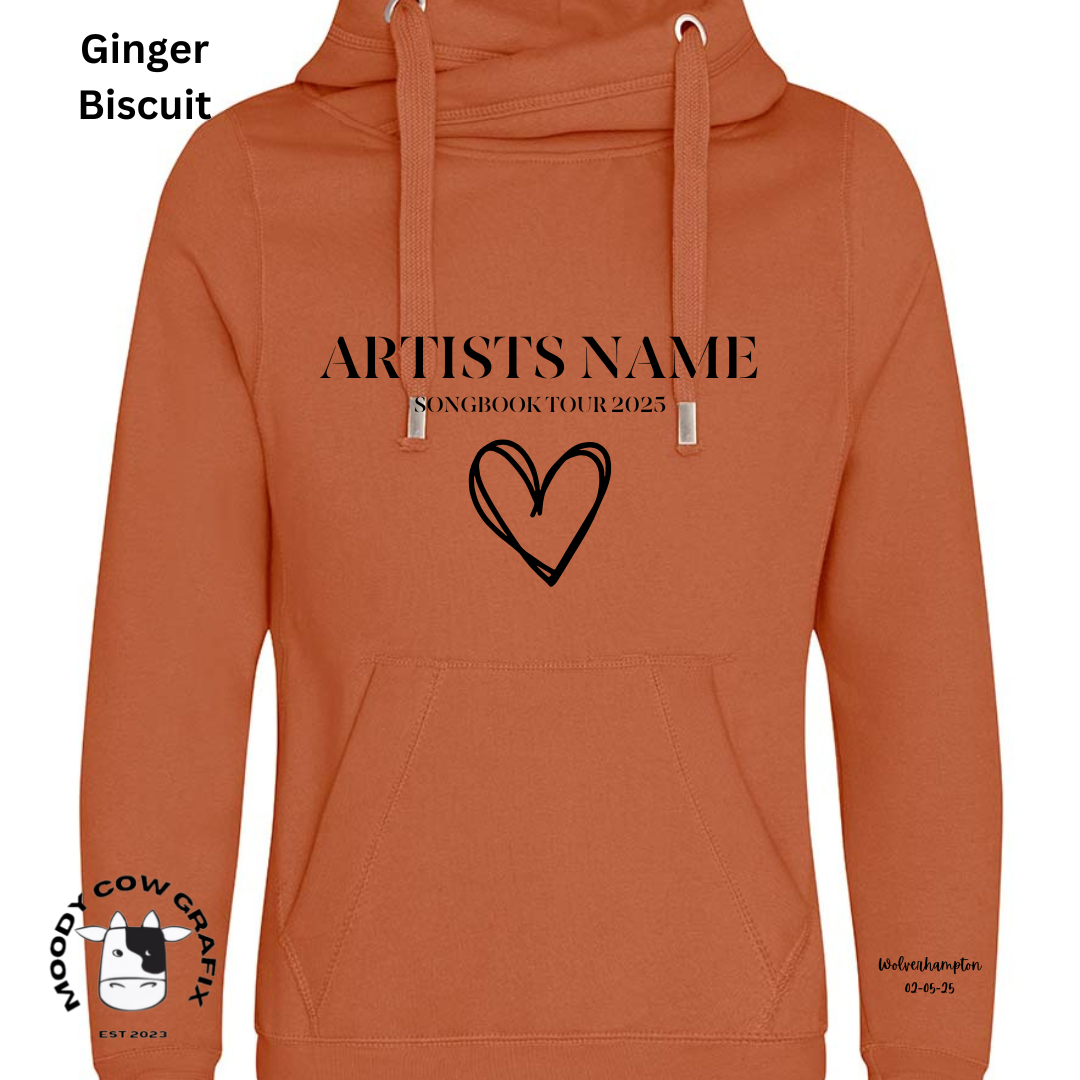 Custom Design - Cross Neck Hibernate Style Hoodie - Songbook Collection 2025