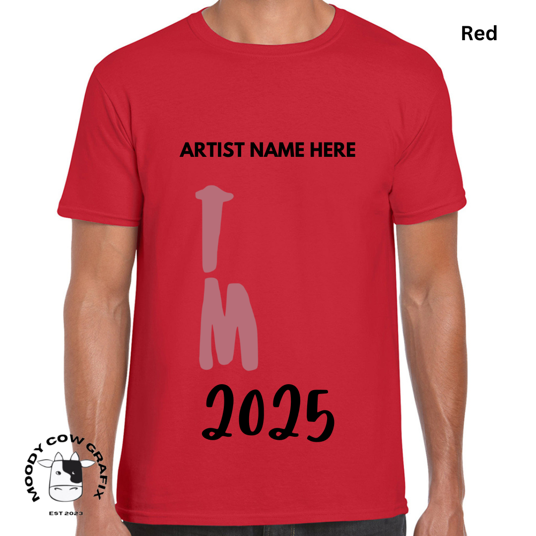 Custom Design -Unisex T-Shirt (Reds, Pinks, Yellow and Purple Colours) - TM Design