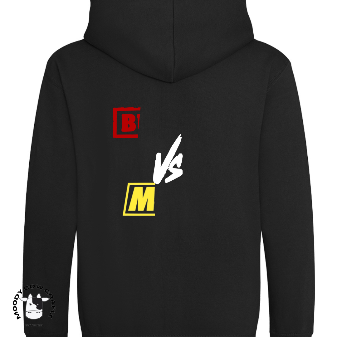 Custom Design Zip Up Hoodie - The Ultimate Face Off- *Childrens*