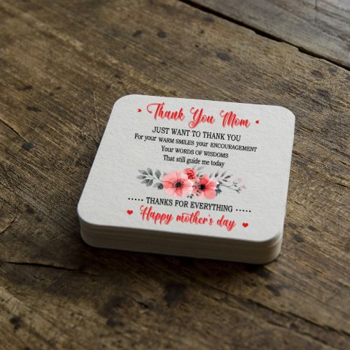 Mothers Day - Thank you Mom - Happy Mother's Day -  Mug, Coaster set
